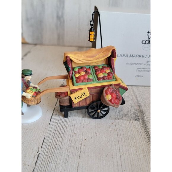 Dept 56 58130 Chelsea market fruit vendor village accessory Xmas - Picture 2 of 7